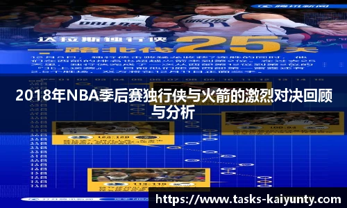 2018年NBA季后赛独行侠与火箭的激烈对决回顾与分析